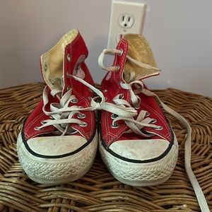 Red High Top Converse